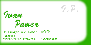 ivan pamer business card